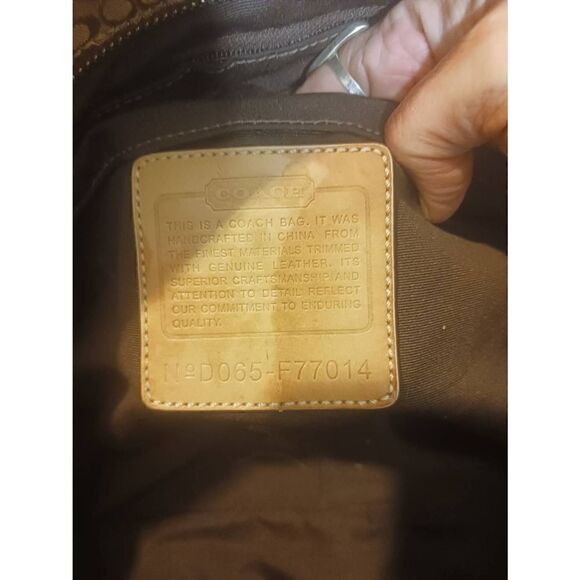 Coach Hampton signature canvas leather straps large weekender 77014 anniversary - Picture 8 of 8